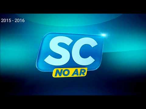 #2 - Cronologia de vinhetas do SC No Ar (2008 - atual).