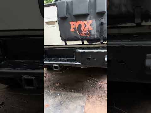 Honda RidgeLine Custom rear bumper painted and installed