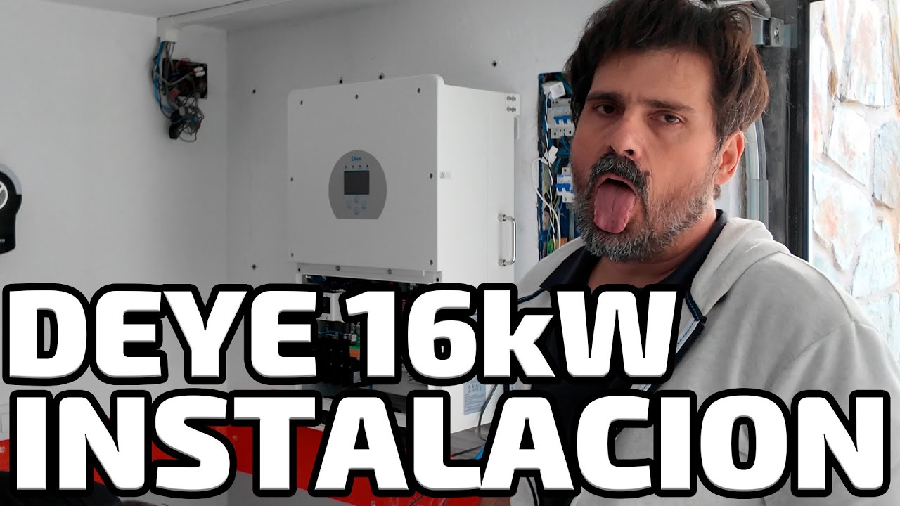 Instalacion Inversor Hibrido Deye 16kW, pasa de dos a un inversor