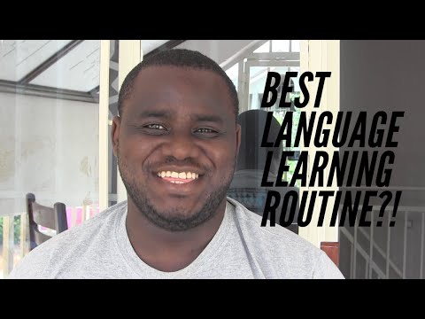 Insanely effective language learning routine.