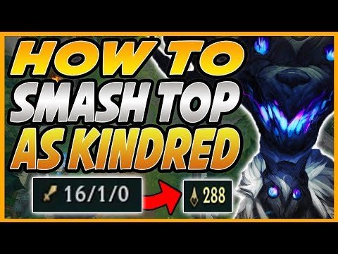 HOW TO COMPLETELY DOMINATE TOP LANE AS KINDRED! GOLD GEN KINDRED TOP IS BUSTED! -  League Of Legends