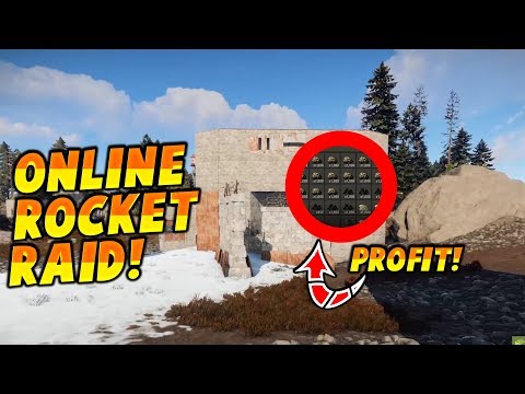 ONLINE ROCKET RAIDING SUPER RICH BASE! - Rust VANILLA Raids