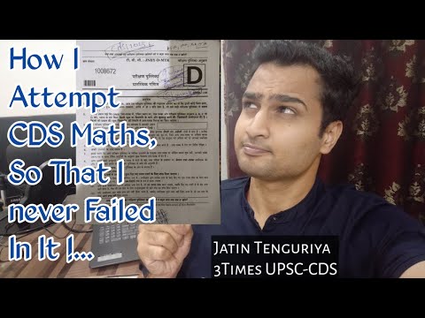 How I Scored 51Marks In Maths In CDS! MY Strategy | UPSC CDS 2 2023 Strategy | UPSCWITHJATIN