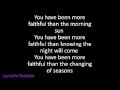Skillet - More Faithful Lyrics 