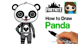 how to draw panda team leader easy fortnite - how to draw a fortnite skin easy