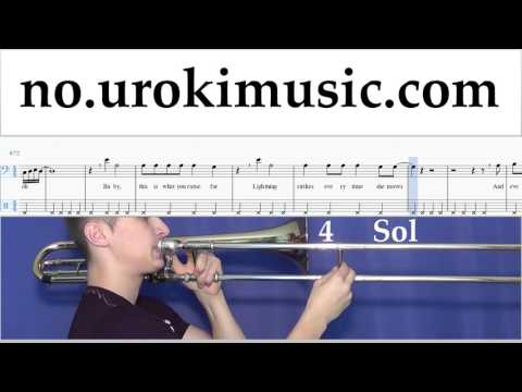 Lær å Spille Trombone Calvin Harris ft. Rihanna - This Is What You Came For Melodi Trening Del#2 um