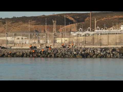 Live: View of Tarajal border crossing in Spain's Ceuta