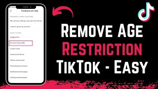 How to Remove Age Restriction on TikTok !