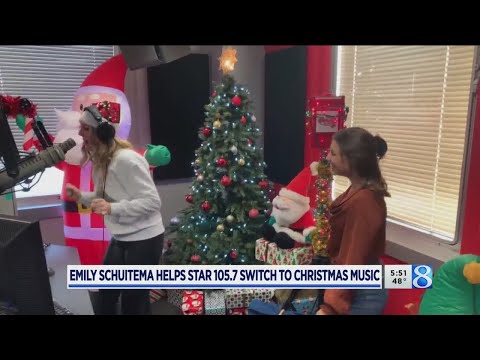 Emily Schuitema helps Star 105.7 ‘flip the switch’ to Christmas music