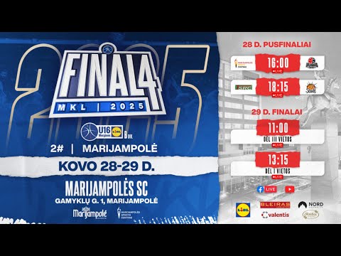 U16 merginų B div. finalas: Marijampolės SC – Šiaulių KA „Saulė“ II
