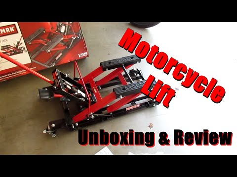 Hydraulic Motorcycle Lift Unboxing