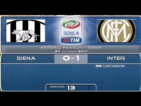 Siena-Inter 0:1, 2011/12 - highlights (Primo e unico Gol in Serie A di Luc Castaignos)