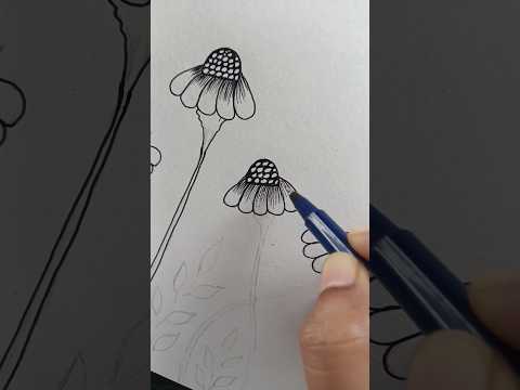 Flower's drawing #trending #ytshorts #viralvideo #art #drawing #shorts#drawing
