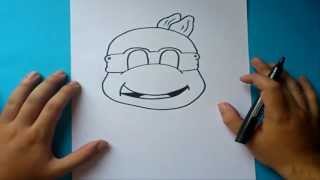 Como dibujar a las tortugas ninja paso a paso | How to draw teenage mutant ninja turtles