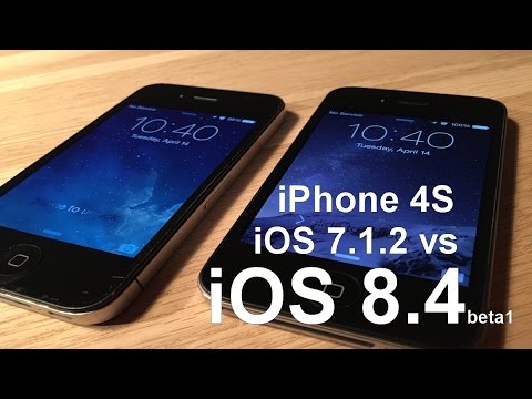 iOS 8.4 Beta 1 vs iOS 7.1.2 on iPhone 4S.The Speed test.