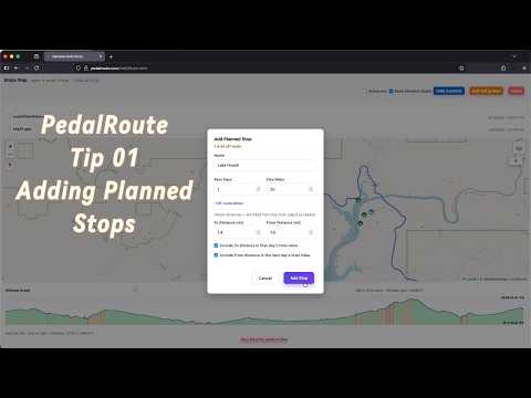 How to Set Planned Stops video thumbnail