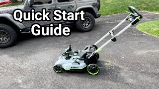 How to start your Ego Power+ Select Cut 56 volt 21” Self Propelled Lawnmower