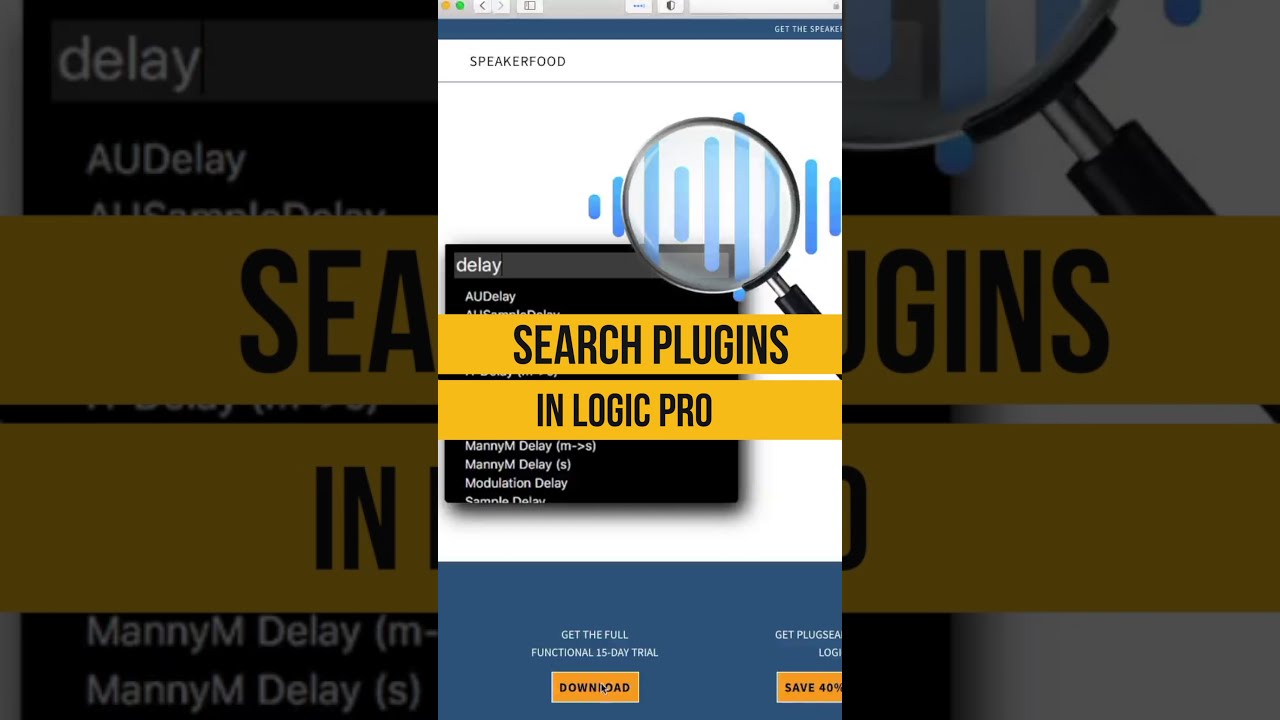 Search Plugins in Logic Pro X | Soniq #Shorts