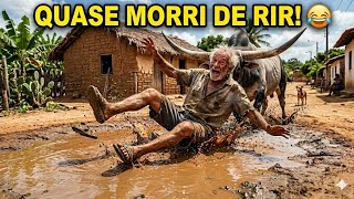 Rindo demais com os vídeos de IA: O tombo do século! 💥"