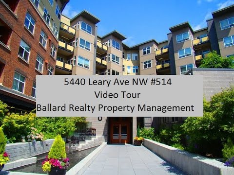 Upscale 1 bed 1 bath condo with EV charging garage parking in Ballard property video