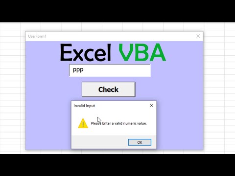 Validate Numeric Input in TextBox – VBA Excel UserForm