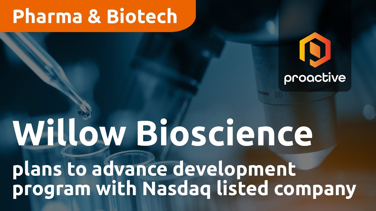 Willow Bioscience plans to advance development program with Nasdaq listed company