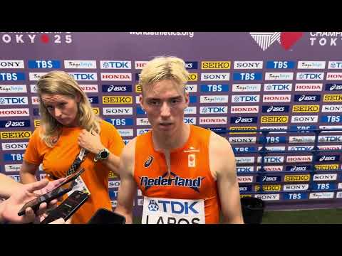 (Dutch) Niels Laros talks after 5th place in 1500 2025 World Championships Tokyo