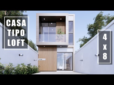 LOFT HOUSE | CASA PEQUEÑA TIPO LOFT DE 4X8 CON 2 DORMITORIOS
