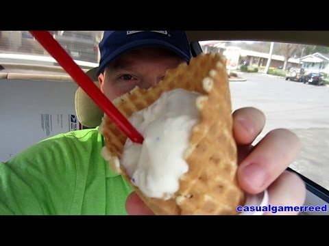 Reed Reviews - Dairy Queen Confetti Cake Waffle Cone