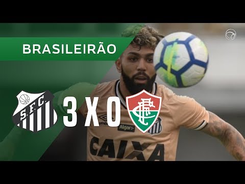 SANTOS 3 X 0 FLUMINENSE - GOLS - 27/10 - BRASILEIRÃO 2018