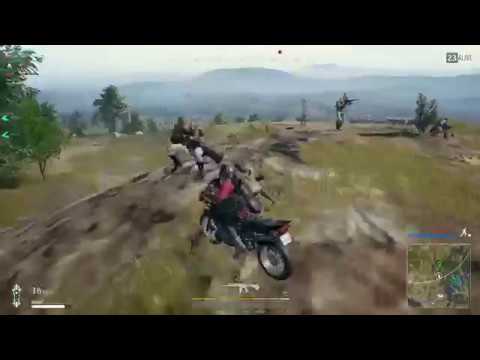 PUBG Best & Funniest highlight play EVER [Tobias Fate's Motorbike Multikill] feat. Nightblue3