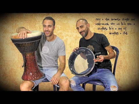Top Dohola Ceramic Darbuka - Made by Baraka - Goat Skin
