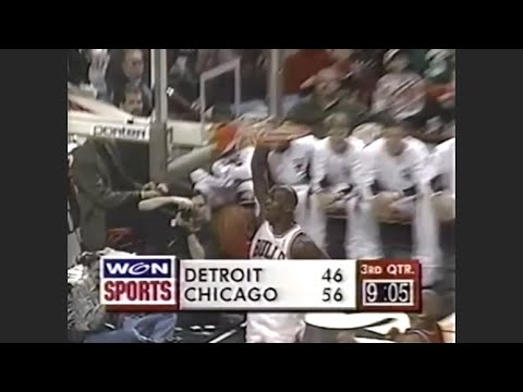 #45 Must Watch - A Complete MJ Performance 53 Points - Bulls vs  Piston
