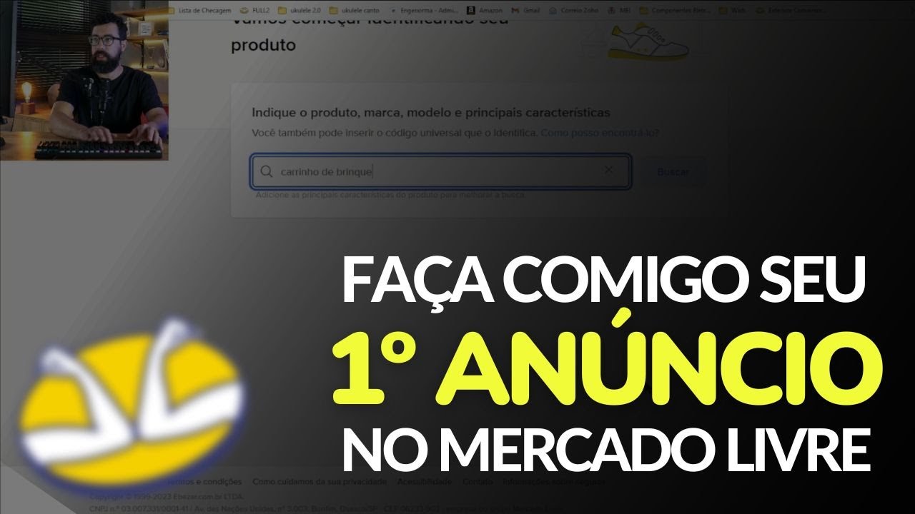 Como fazer uma anúncio do zero no Mercado Livre | Passo a passo na tela do computador | Berna Vogt