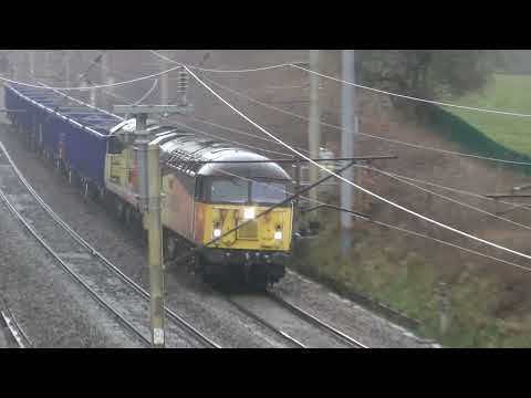 56302+70809'sb 6K30 Carlisle Longport spoilwaggons Charnock Richard 16'3'22