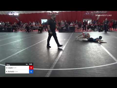 35 Kg Rr Rnd 1 - Urijah Lopez, Perrysburg Wrestling Club Vs Austin Schield, Vcwa