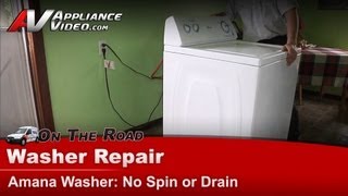 Amana Washer Repair - Not Spinning or Draining - Drain Hose