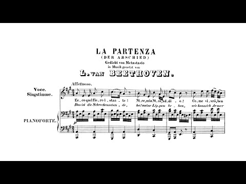 Beethoven: La partenza, WoO 124 (with Score)