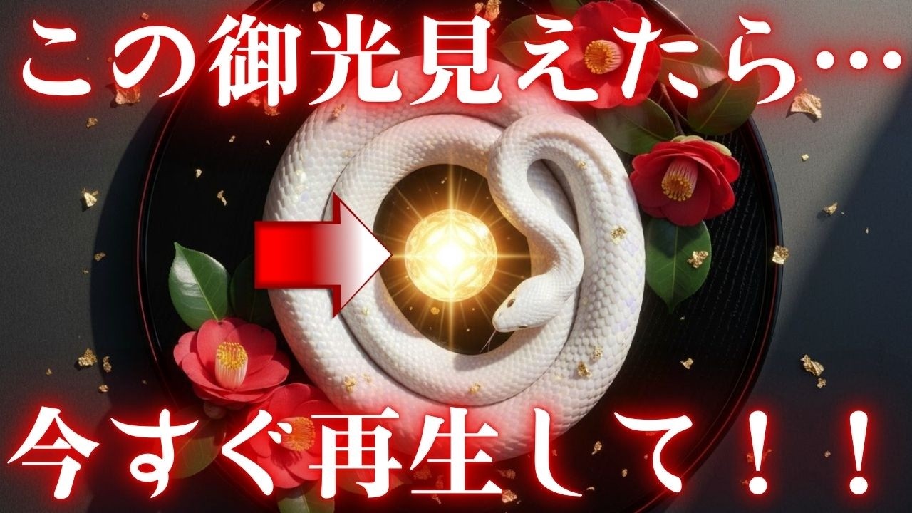 ※もし見えたら良い事が身の回りに起きる前兆です。早い人は明日良いことが起こり始めます。１０秒でも再生できたら白蛇が驚愕の幸運を運んできてくれます。見れば見るほど運気が上昇する不思議な動画。