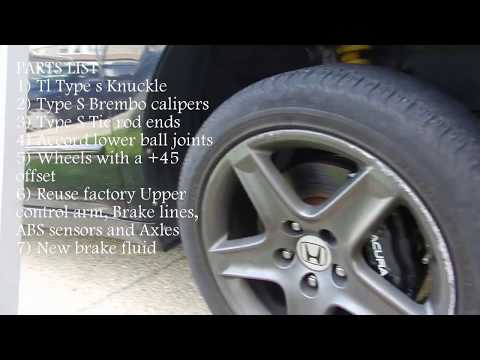 Accord with TL TYPE S Brembo brake swap