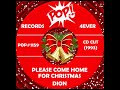 PLEASE COME HOME FOR CHRISTMAS, Dion, (CD Cut) 1993