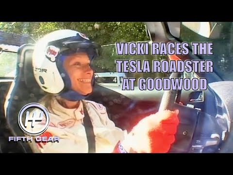 Racing the Tesla Roadster at Goodwood | Fifth Gear Classic