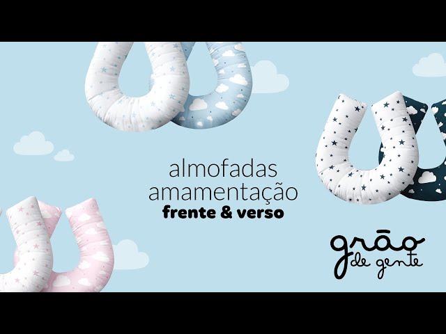 ALMOFADAS AMAMENTAÇÃO FRENTE E VERSO | GRÃO DE GENTE
