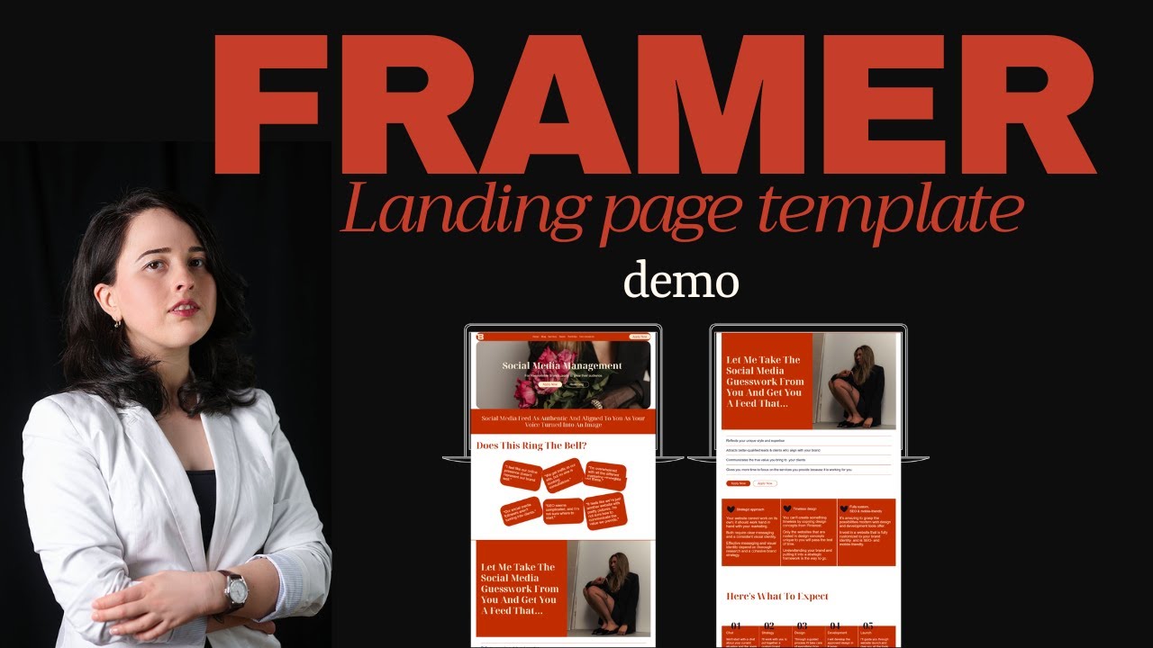 Bold Framer Website Template – website demo for Service Providers, virtual assistants & Creatives