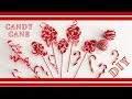 Candy Cane Theme Christmas Decoration | DIY Candy Cane Ornaments using chenille stick