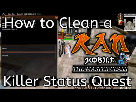 Ran Mobile | How to Clean a Killer Status | Bright Point Quest | Ran Mobile: The Master Class v173e4