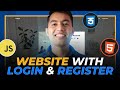 How To Create Website With Login Register HTML CSS JavaScript