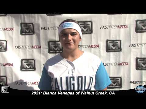 2021 Bianca Venegas Pitcher Softball Skills Video - Cali Gold