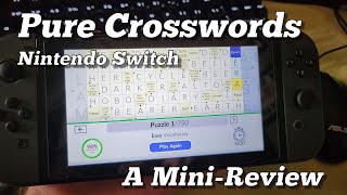 Pure Crosswords Mini Review (Nintendo Switch)