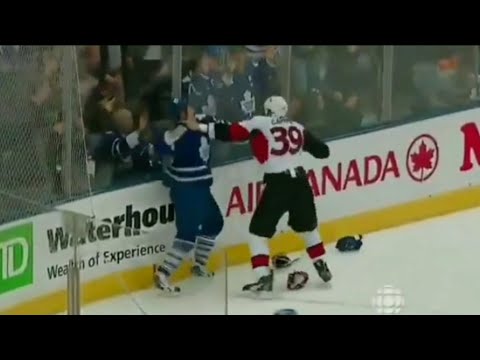 Senators - Maple Leafs rough stuff 10/9/10